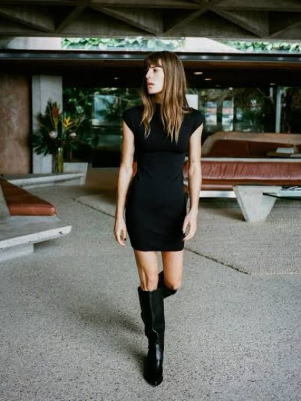Zara short knit stretch dress size M